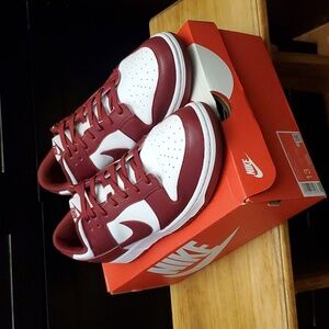 Men's Nike Dunk Low Retro- Team Red/ White Style DD1391-601